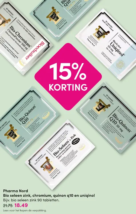 Aanbieding: Bio seleen zink, chromium, quinon q10 en uniqinol