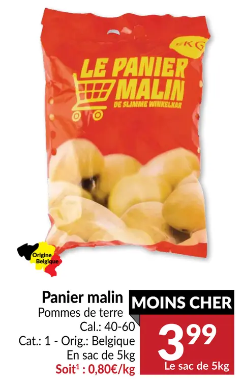 Offre: Panier malin Pommes de terre
