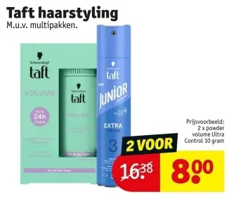 Aanbieding: Taft haarstyling