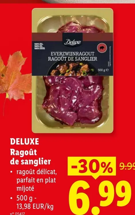 Offre: Deluxe Ragoût de sanglier