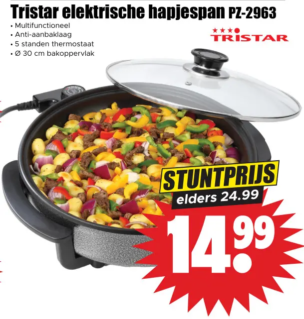 Aanbieding: Elektrische hapjespan PZ-2963