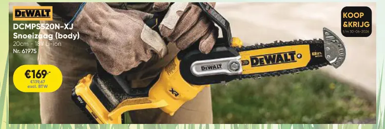 Promotie: DCMPS520N-XJ Snoeizaag (body)