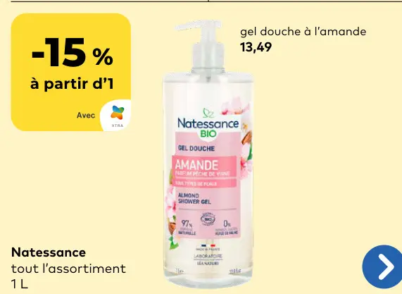 Offre: Gel douche à l'amande