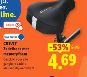 Aanbieding: Zadelhoes met memory foam