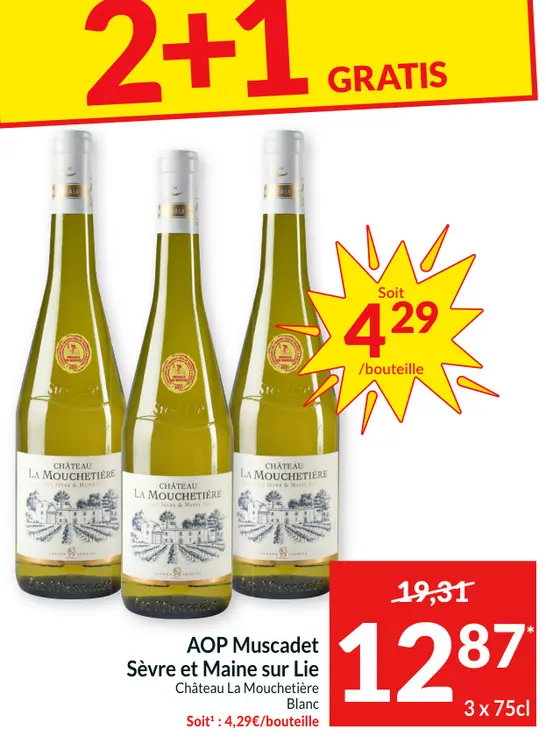 Offre: AOP Muscadet Sèvre et Maine sur Lie Château L