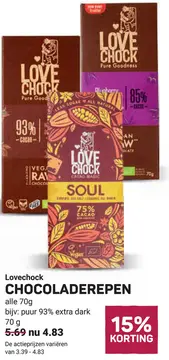 Aanbieding: Lovechock CHOCOLADEREPEN