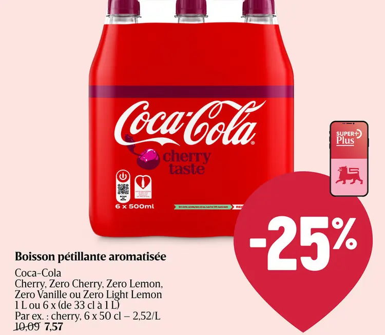 Offre: Boisson pétillante aromatisée