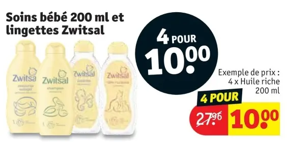 Offre: Soins bébé et lingettes