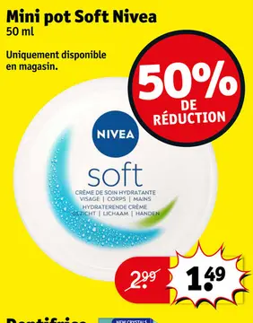 Offre: Mini pot Soft Nivea