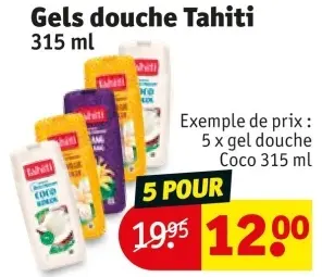Offre: Gels douche Tahiti