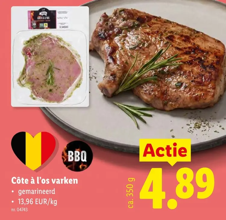 Promotie: Côte à l'os varken