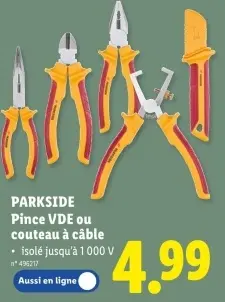 Offre: Pince VDE ou couteau à câble