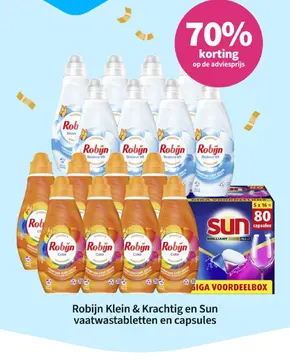 Aanbieding: Robijn Klein & Krachtig en Sun vaatwastablett