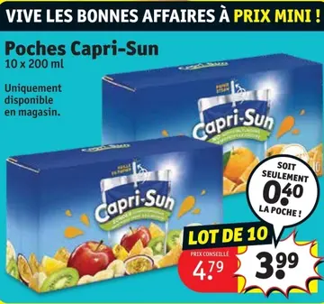 Offre: Poches Capri-Sun