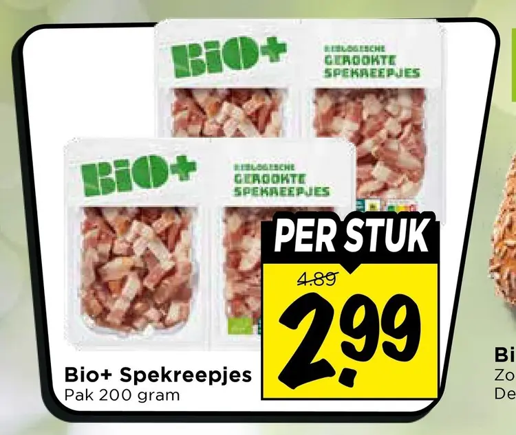 Aanbieding: Bio+ Spekreepjes