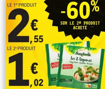 Promotie: Bonduelle Les 3 légumes