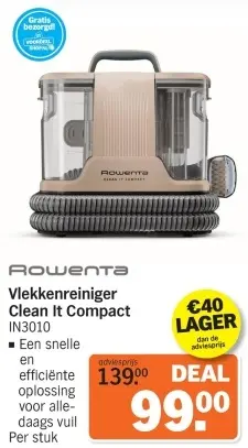 Aanbieding: Vlekkenreiniger Clean It Compact IN3010