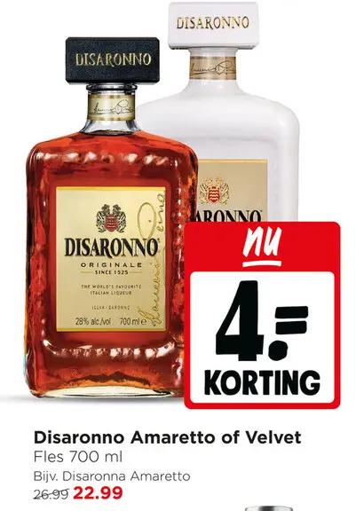 Aanbieding: Disaronno Amaretto of Velvet