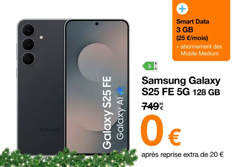 Offre: Samsung Galaxy S25 FE 5G