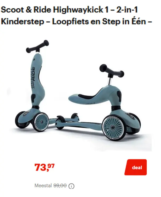 Promotie: Scoot & Ride Highwaykick