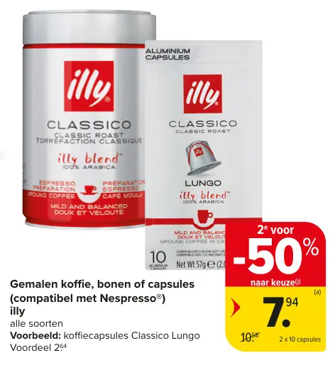 Promotie: Gemalen koffie, bonen of capsules