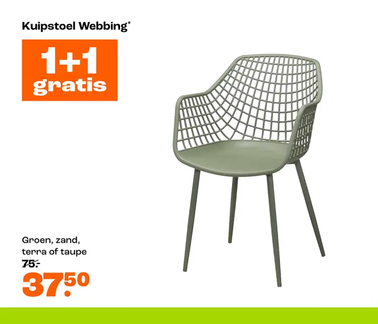 Aanbieding: Kuipstoel Webbing