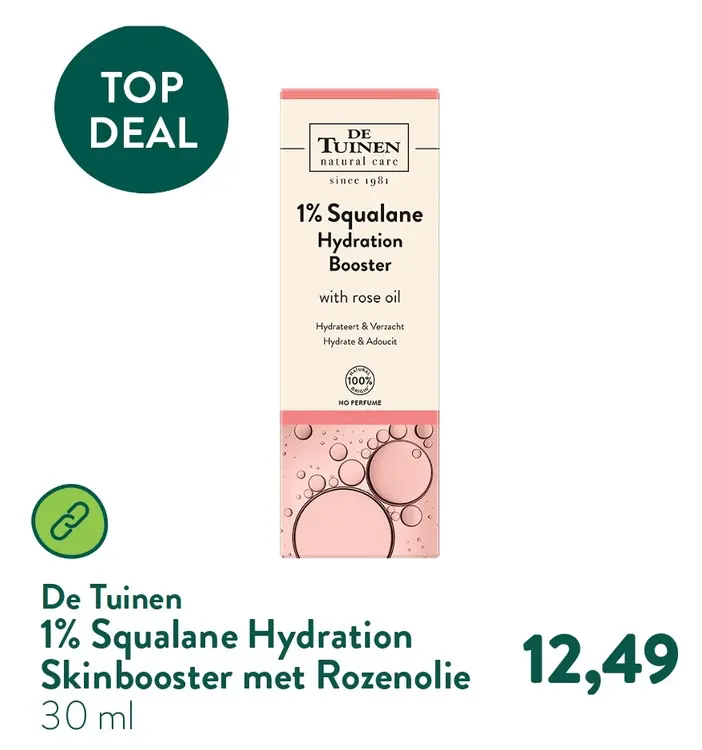 Aanbieding: 1% Squalane Hydration Skinbooster met Rozenolie