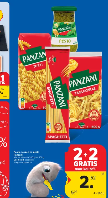 Promotie: Pasta, sauzen en pesto