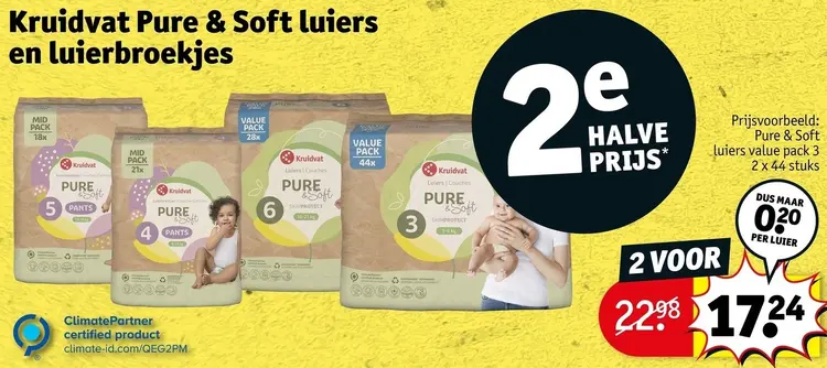 Aanbieding: Pure & Soft luiers en luierbroekjes