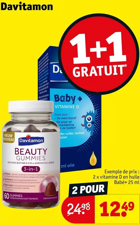 Offre: Vitamines et suppléments
