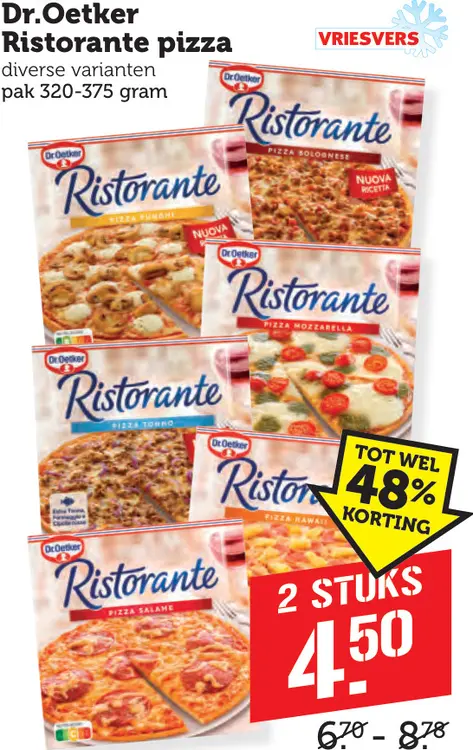 Aanbieding: Ristorante pizza