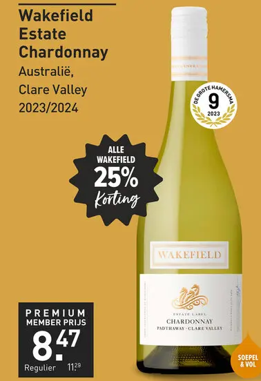 Aanbieding: Wakefield Estate Chardonnay 75CL
