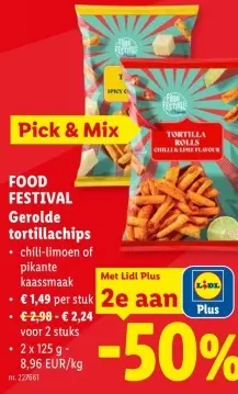 Promotie: Gerolde tortillachips