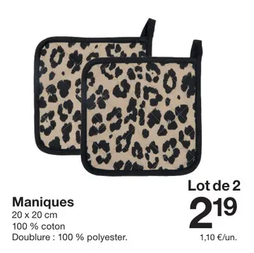 Offre: Maniques