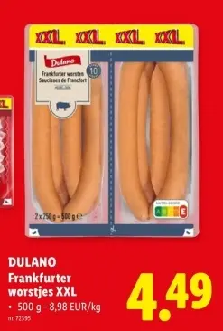 Promotie: Frankfurter worstjes XXL