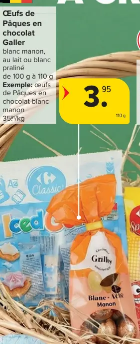 Offre: Œufs de Pâques en chocolat