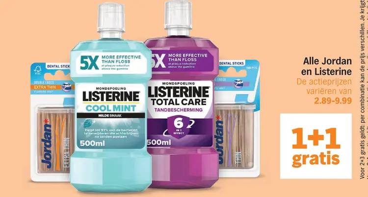 Aanbieding: Jordan and Listerine