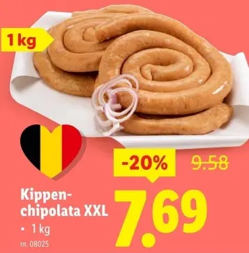 Promotie: Kippen-chipolata XXL
