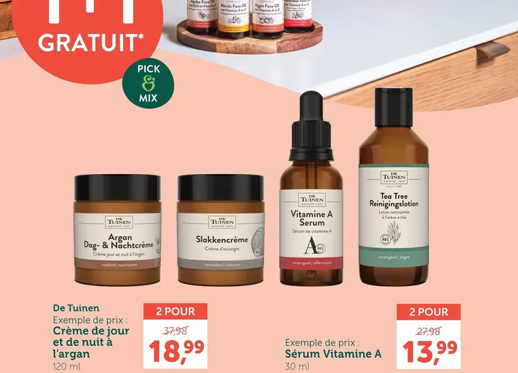 Offre: Crème de jour et de nuit à l'argan