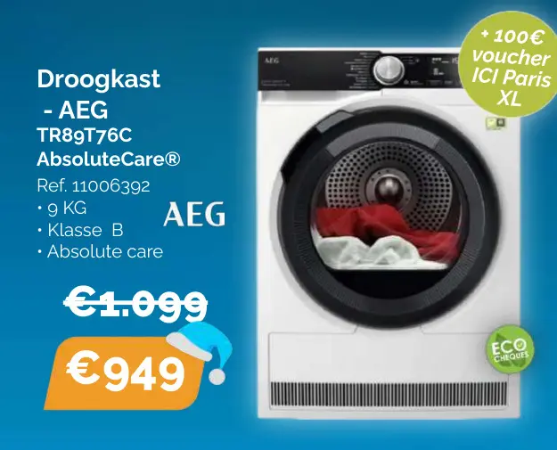 Promotie: Droogkast - AEG TR89T76C AbsoluteCare®