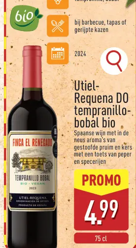Promotie: Utiel-Requena DO tempranillo-bobal bio