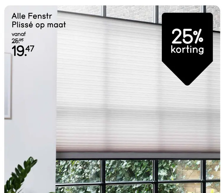 Aanbieding: Fenstr Plissé op maat