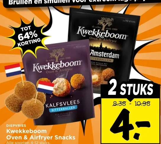 Aanbieding: Kwekkeboom Oven & Airfryer Snacks