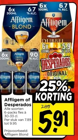 Aanbieding: Affligem of Desperados