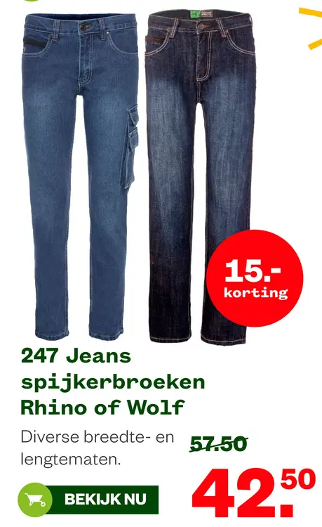 Aanbieding: Jeans spijkerbroeken