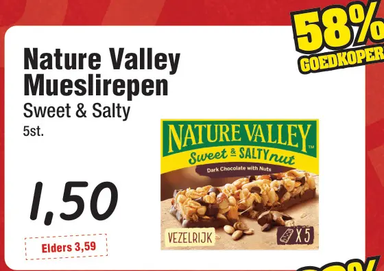 Aanbieding: Mueslirepen Sweet & Salty