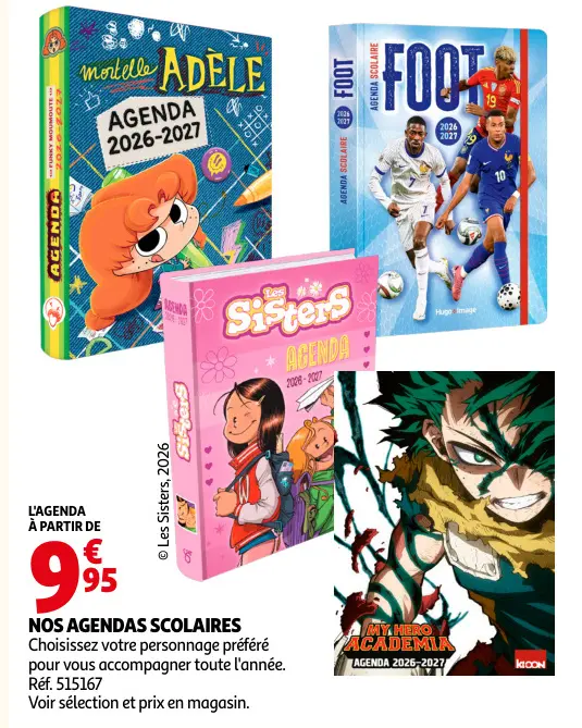 Offre: Agendas scolaires