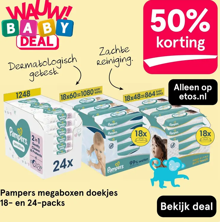 Aanbieding: Megaboxen doekjes