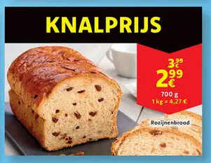 Aanbieding: Rozijnenbrood