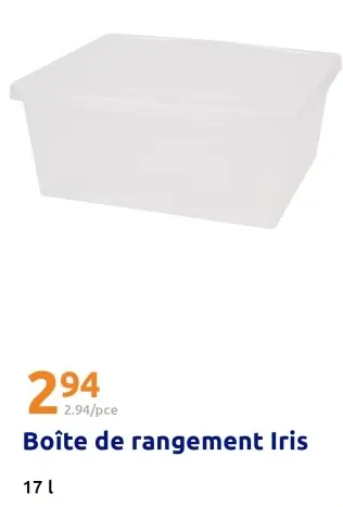 Offre: Boîte de rangement Iris